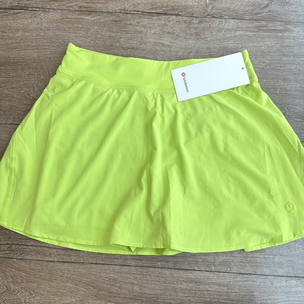 lululemon Neon Yellow/Green Tennis Skort